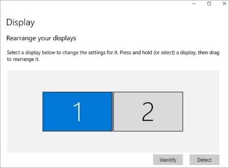 set different resolutions for dual monitors
