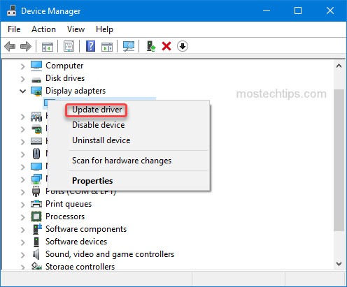 a screenshot shows how to install a graphics card driver in Device Manager