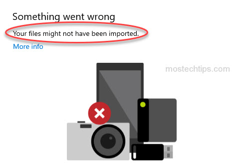 something went wrong error message