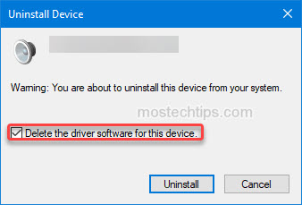 confirm to delete the bluetooth device