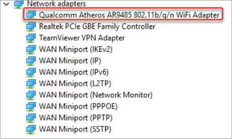 how to update the qualcomm atheros ar9485 driver