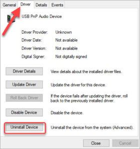 cm usb pnp audio device driver