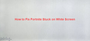 how to fix fortnite stuck on white screen