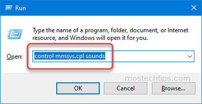 open sound window with shortcut