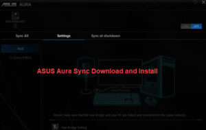 asus aura sync download and install