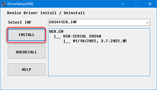 how to install the ch340 driver on windows 10