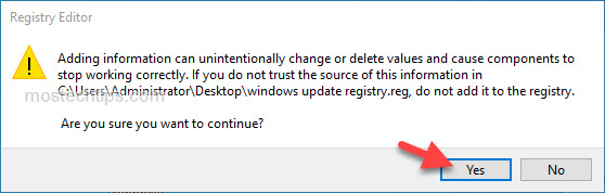 transfer the windows update service registry key between computers
