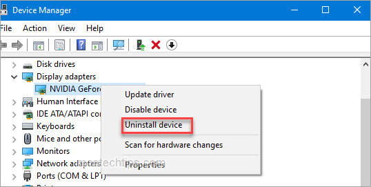 how to uninstall graphics driver