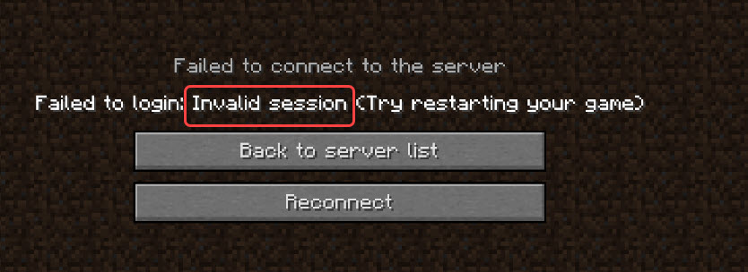 how to fix minecraft invalid session error